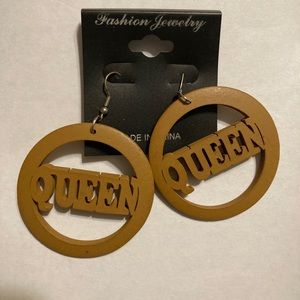 Red and Yellow queen earrings